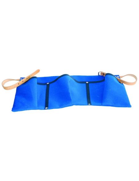 LEWI Apron made of canvas, blue.