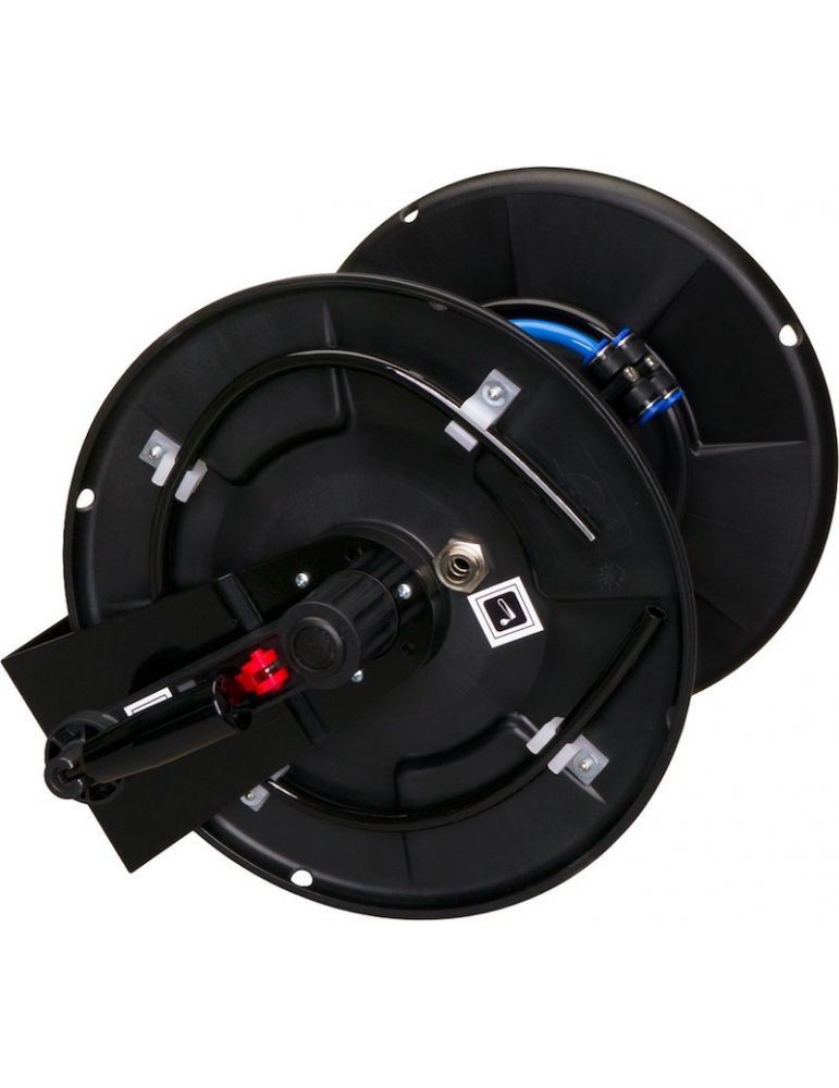 Hose reel - T26 (50 m) with connections and foldable handle