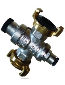 Pressure relief valve. Input up to 15 bar, output down to 2,5 bar.